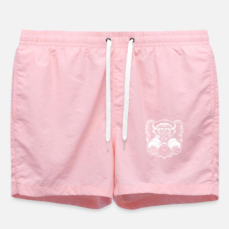 Bison Boxer Fighter - Short de bain - rose