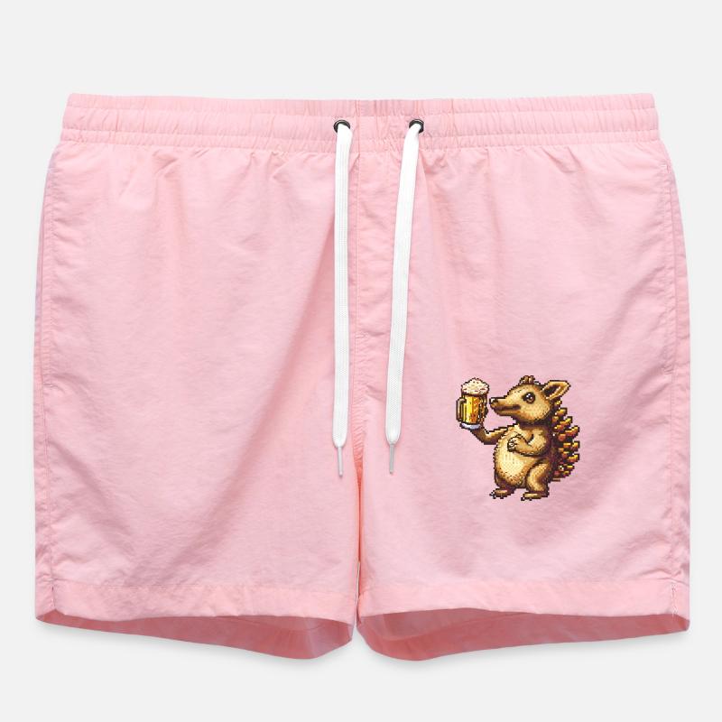 Bière Armadillo Pixel - Short de bain - rose