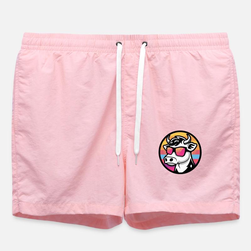 Kuh Comic Cool Sommer - Badeshorts - Pink
