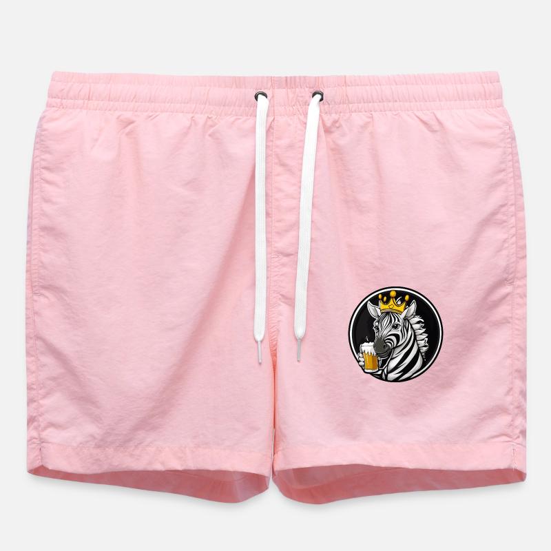 Bière Zebra - Short de bain - rose