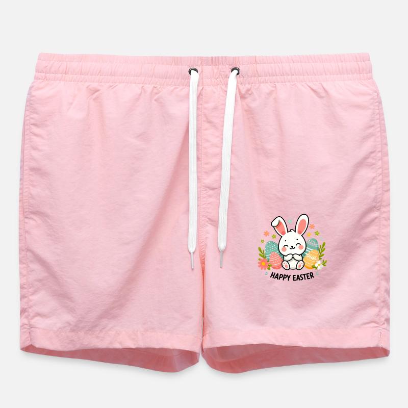 Joyeux lapin de Pâques - Short de bain - rose