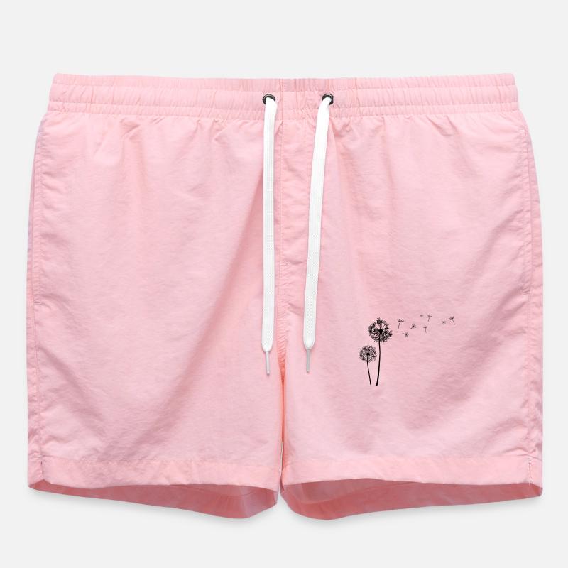 Schöne Pusteblume Löwenzahn Dandelion - Badeshorts - Pink