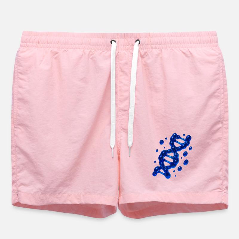 3D DNA Helix Molekyle Blå - Badeshorts - pink