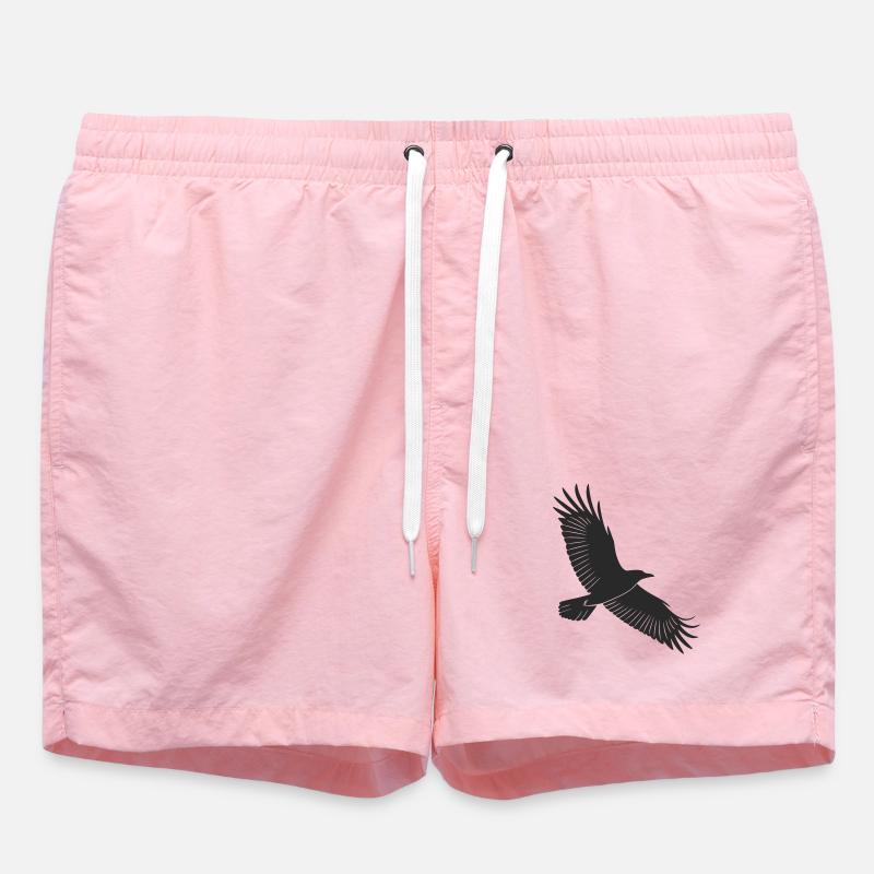 Conception de silhouette d’oiseau gracieuse - Short de bain - rose