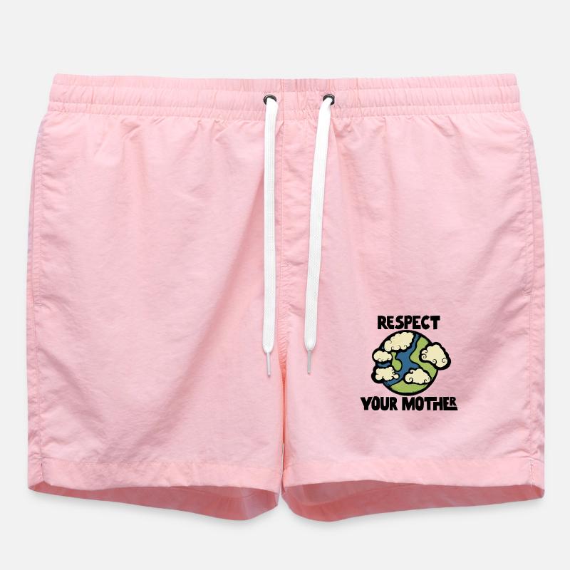 Whimsy Cloud Globe - Swim Trunks - pink