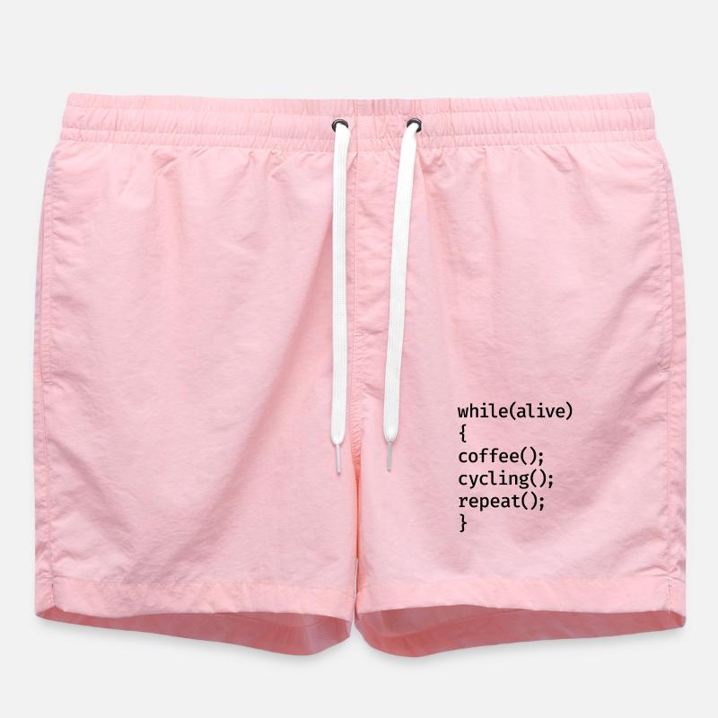 Coding Cycling - Badeshorts - Pink
