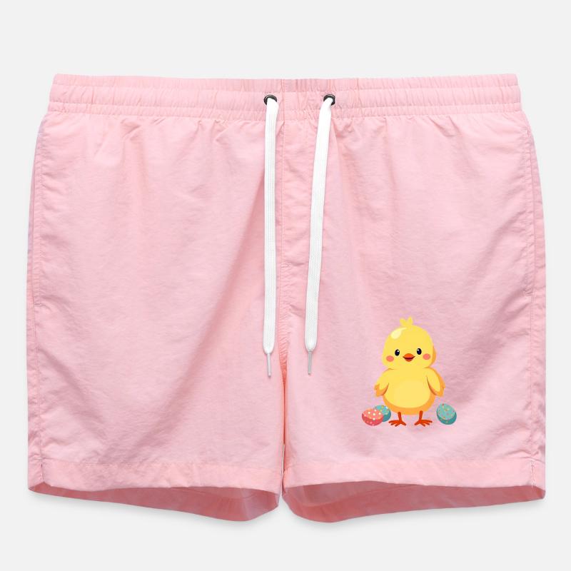 Chicks at Easter - Swim Trunks - pink
