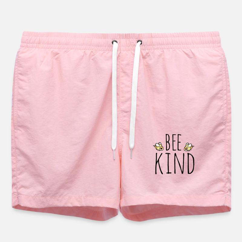 Typographie Bee Kind - Short de bain - rose