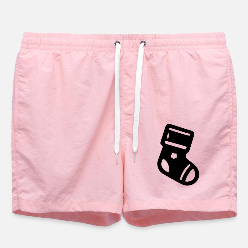 Chaussette Noël - Short de bain - rose