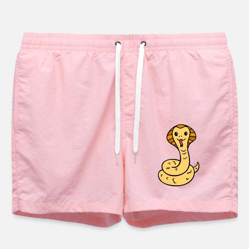 mignon serpent comique rieur - Short de bain - rose