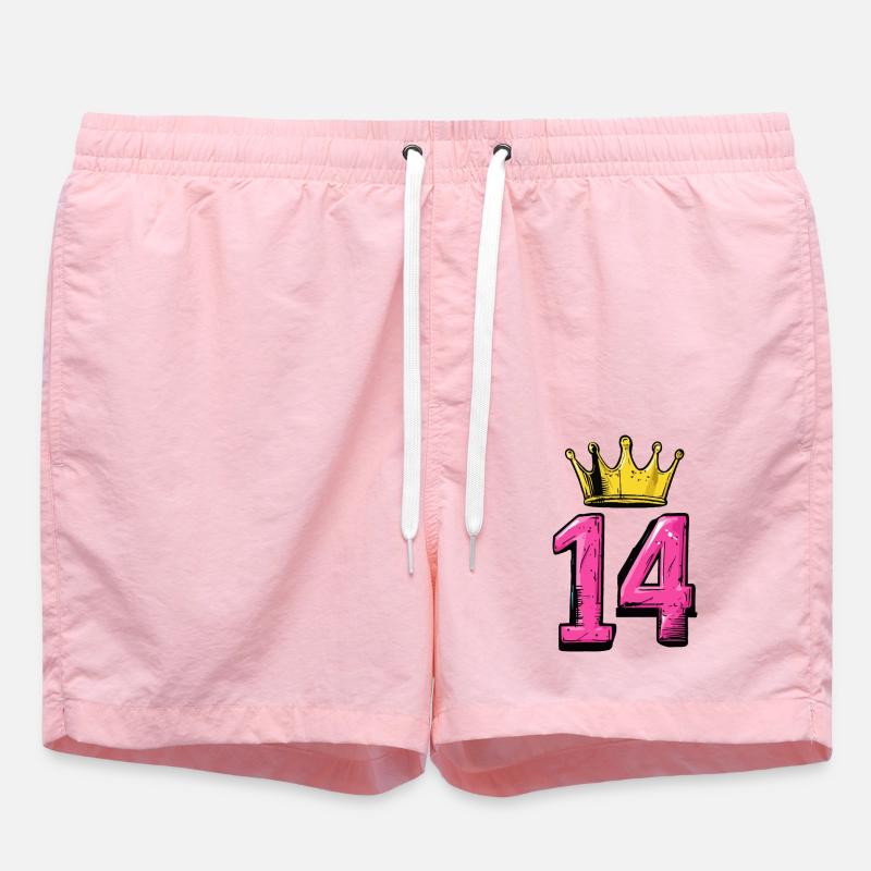 Couronne à 14 chiffres - Short de bain - rose