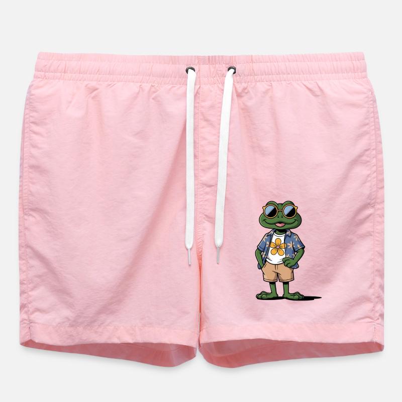 grenouille drôle d’été - Short de bain - rose
