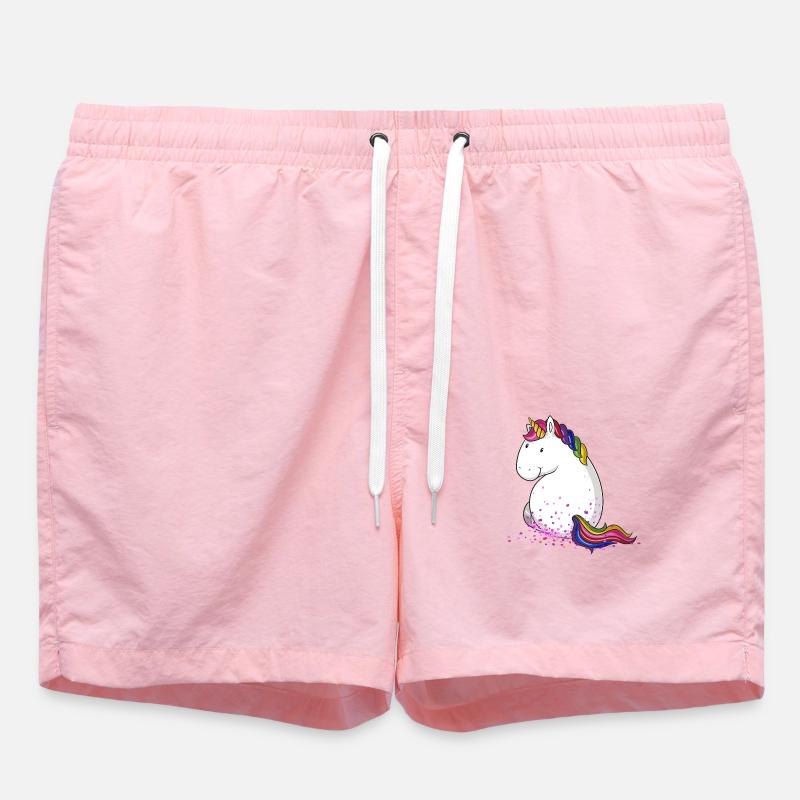 Konfetti Einhorn Comic - Badeshorts - Pink