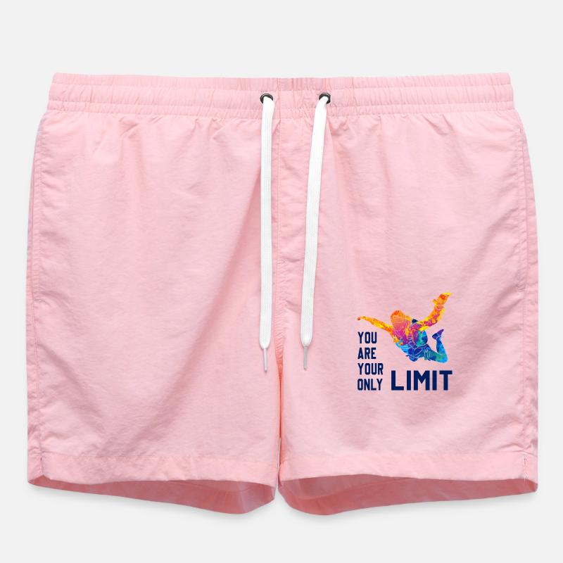 Skydive Skydiver Skydiver Freefall - Swim Trunks - pink