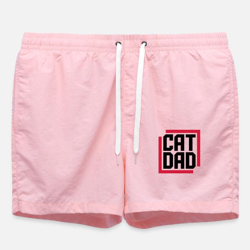 Conception du logo Cat Dad - Short de bain - rose