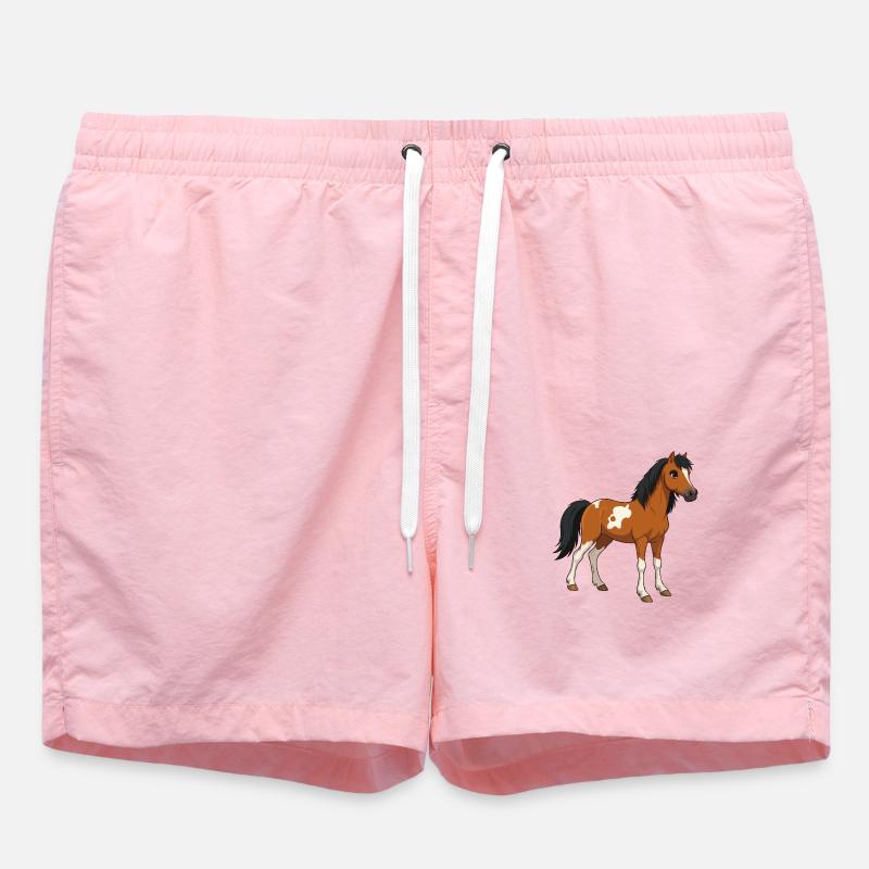 Pferd klein echt - Badeshorts - Pink