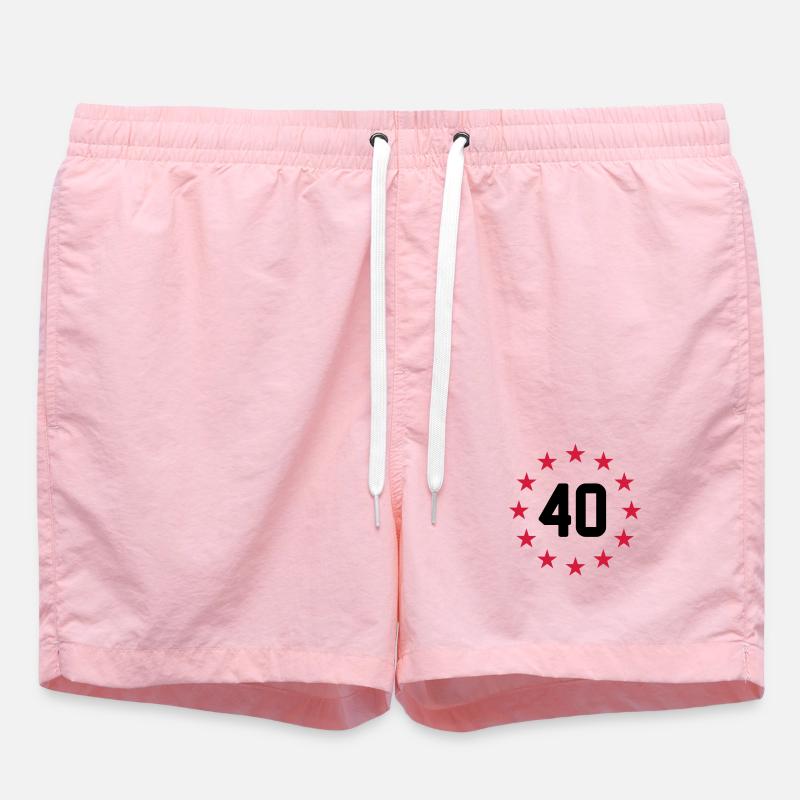 40 ans - Short de bain - rose