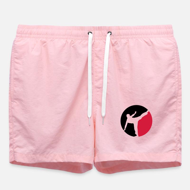 Karate - Swim Trunks - pink