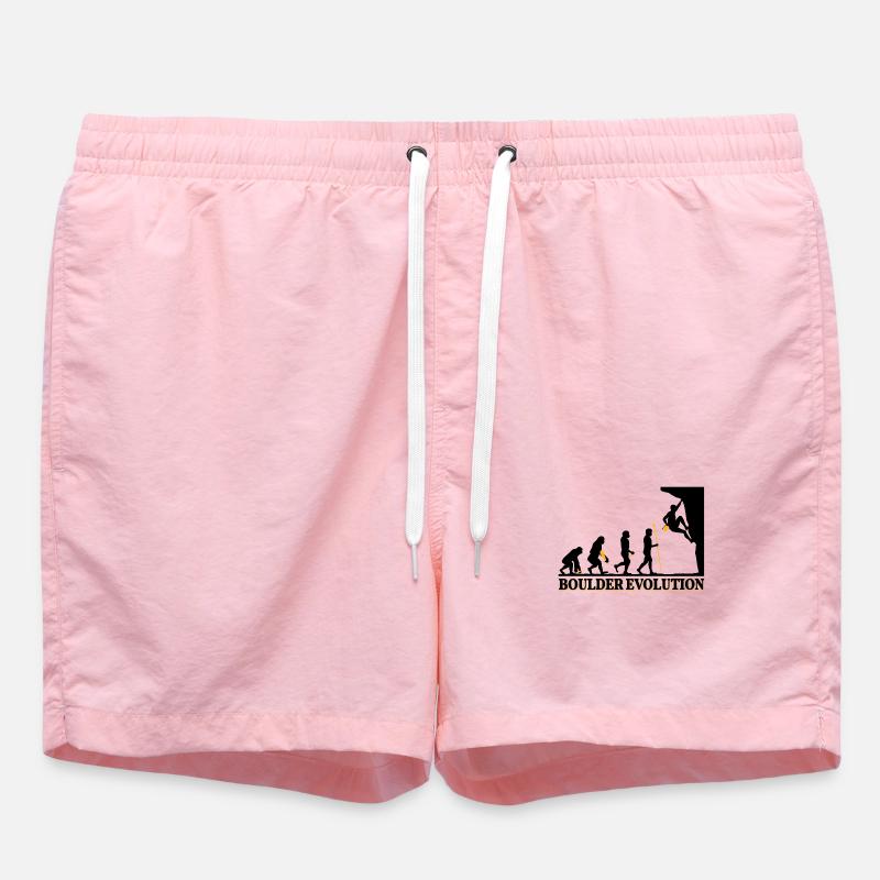 Boulder Evolution climbing mountaineering spell - Swim Trunks - pink
