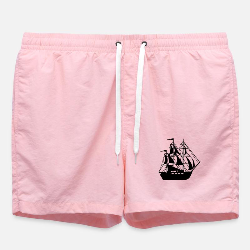 ship - Swim Trunks - pink