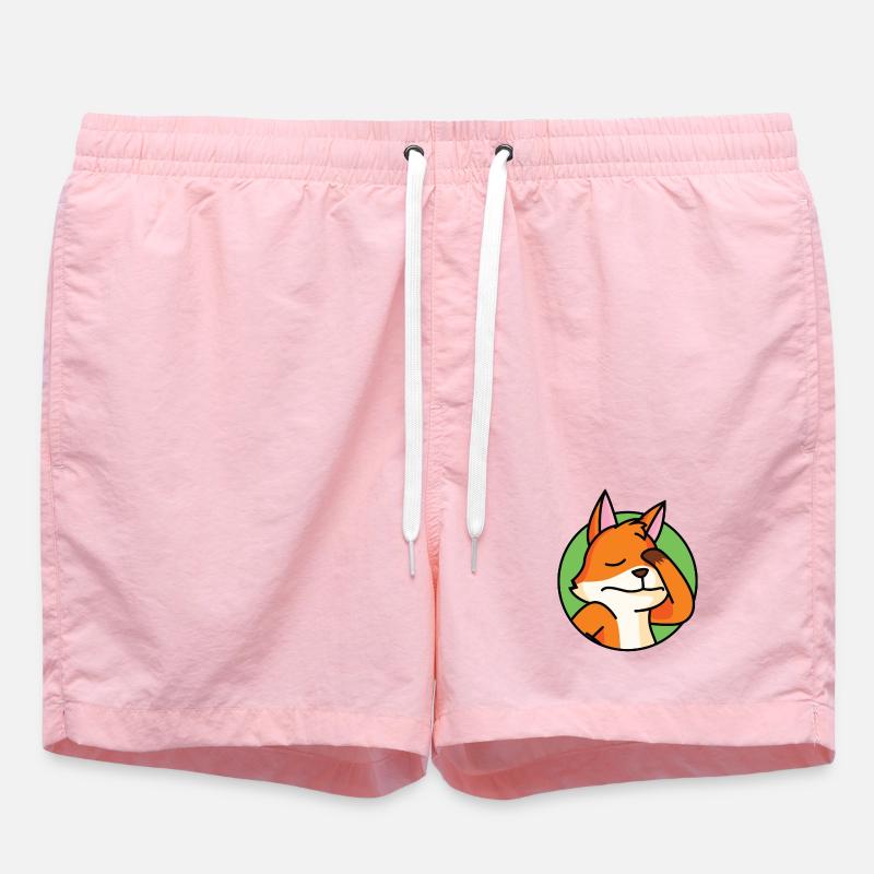 Facepalm Fox - Short de bain - rose