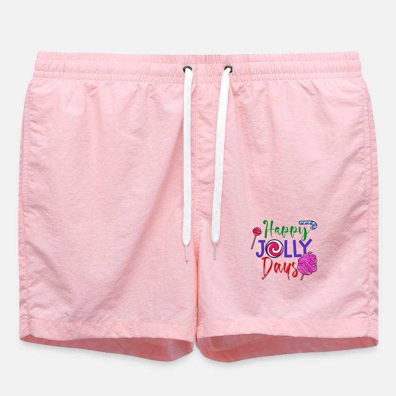 Sweets Statement Candy Snacking Delicious - Swim Trunks - pink