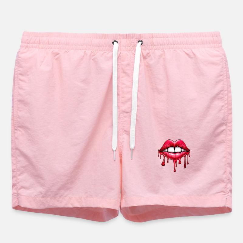 Lips - Swim Trunks - pink
