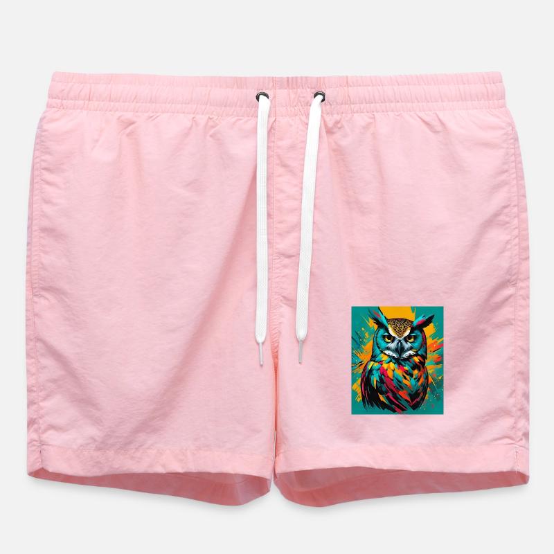 Eule - Badeshorts - Pink