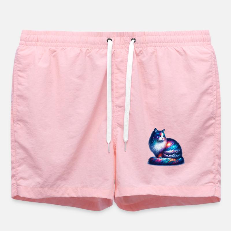 Chat - Short de bain - rose