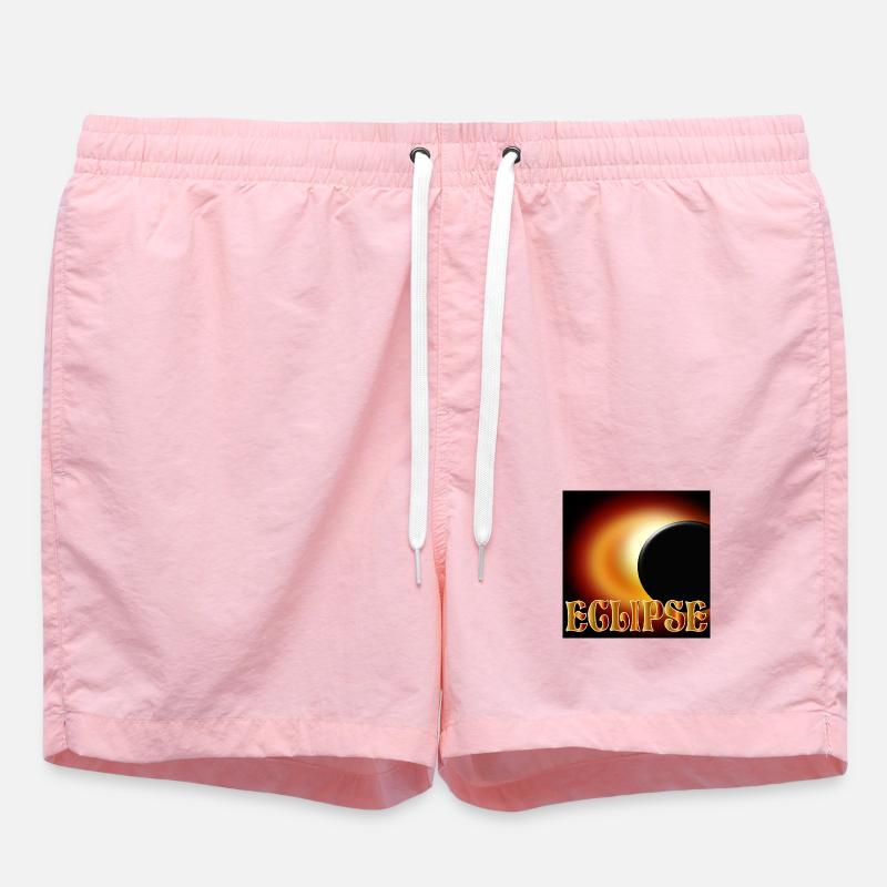 SOLAR ECLIPSE ECLIPSE ASTRONOMY - Swim Trunks - pink