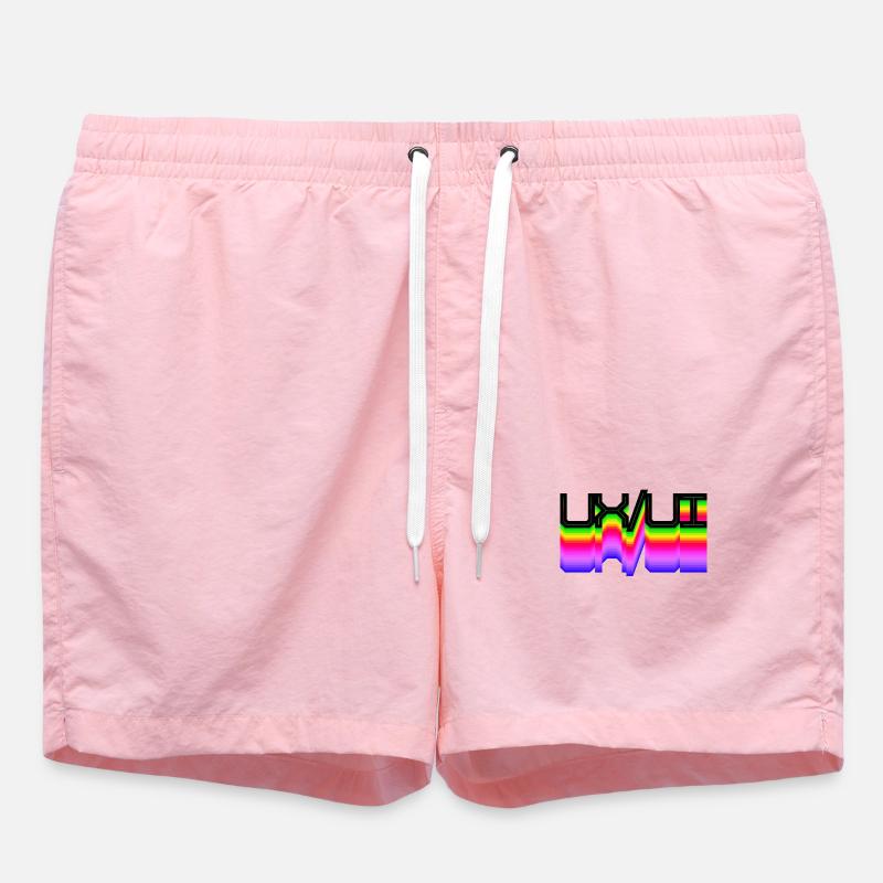 Code Developer Scripting Dev Geek Geek - Swim Trunks - pink
