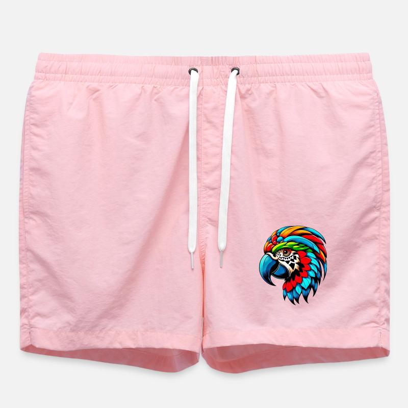 Perroquet arlequin - Short de bain - rose