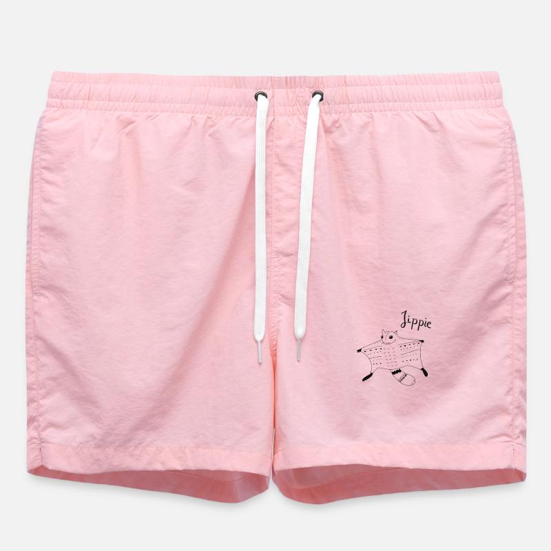 Flying squirrels approaching - Swim Trunks - pink
