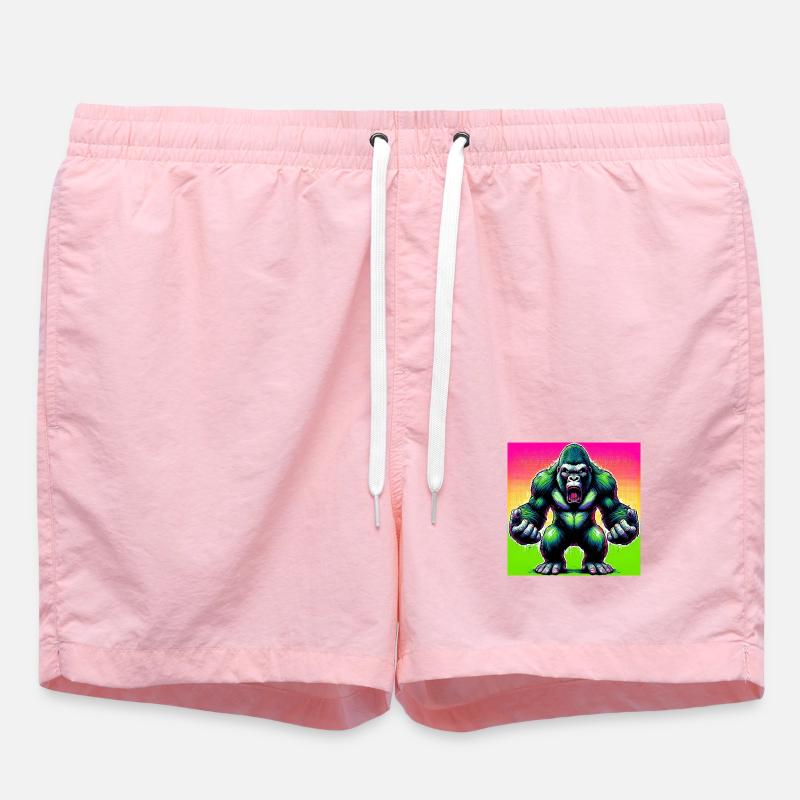gorille - Short de bain - rose