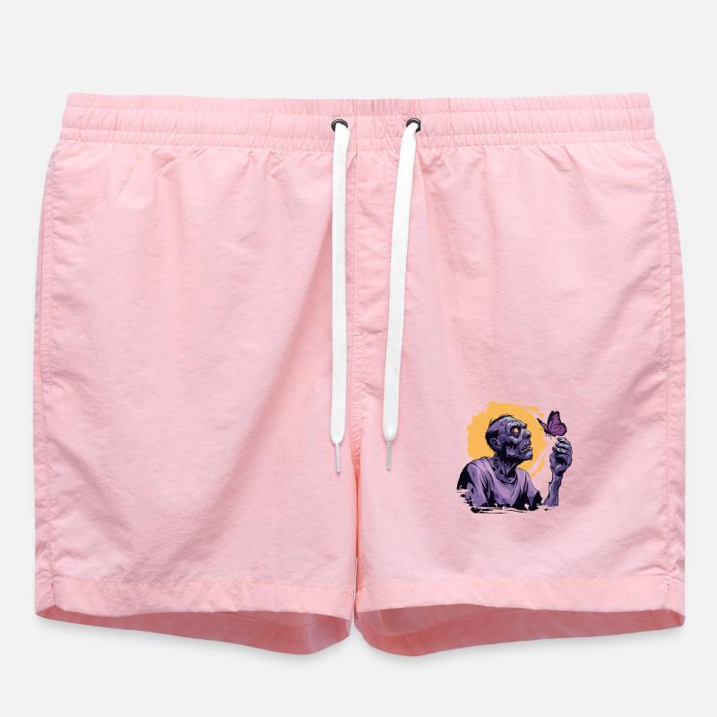 Zombie avec papillon - Short de bain - rose