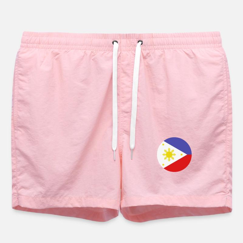 Drapeau rond philippin - Short de bain - rose