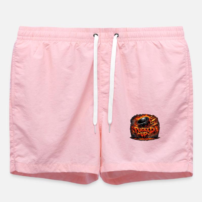 Firepuck Graffiti - Swim Trunks - pink