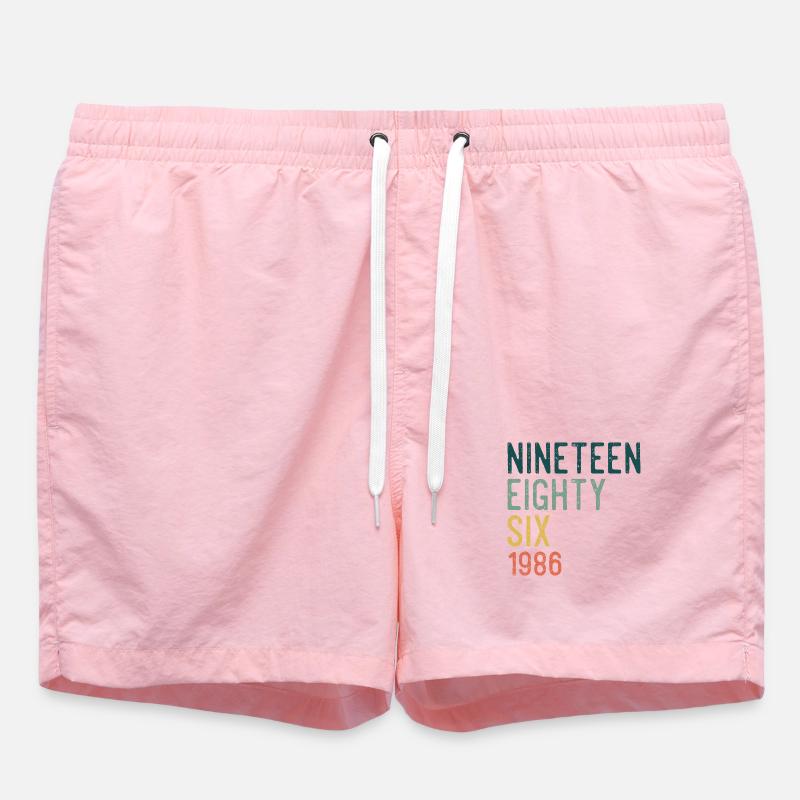 Nineteen Eighty-Six Retro - Swim Trunks - pink