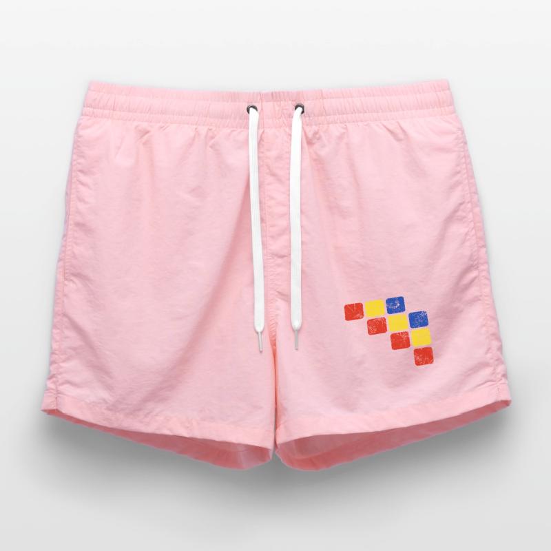 Colors Ornament Pattern - Basic Colors Swim Trunks