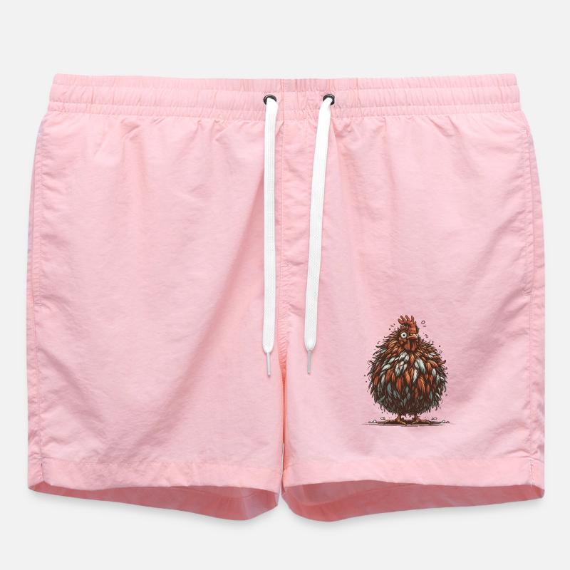 Eggsistential Crisis - Swim Trunks - pink