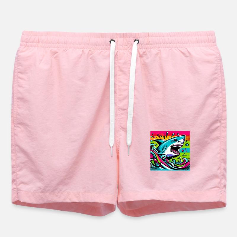 Requin - Short de bain - rose
