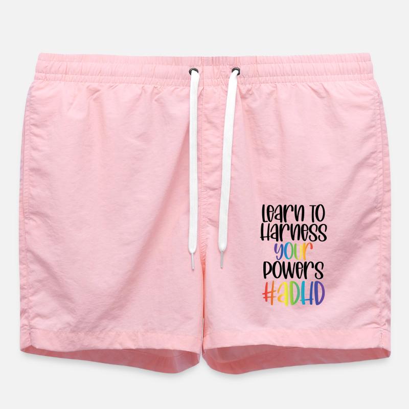 TDAH - Short de bain - rose