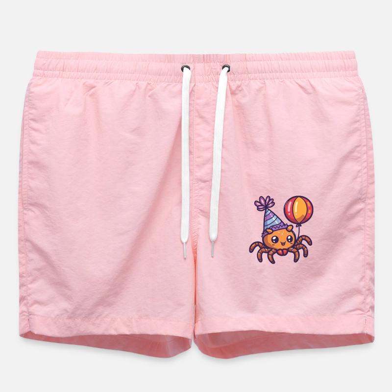 Tarentule Anniversaire Bébé - Short de bain - rose