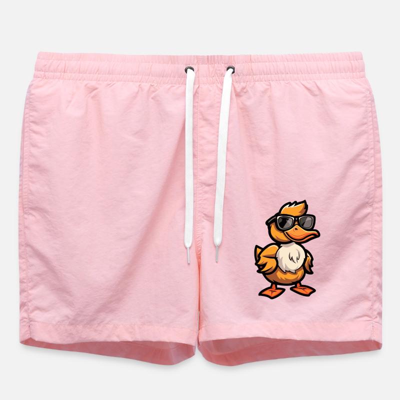Bande dessinée de canard Cool - Short de bain - rose