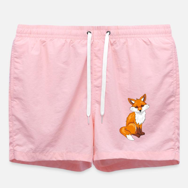 Assis mignon renard timide - Short de bain - rose