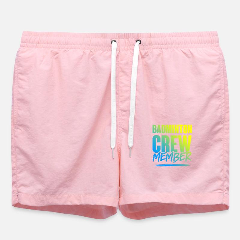 Badminton Crew - Swim Trunks - pink