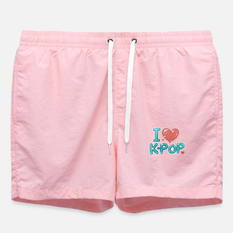 J’adore la K-pop - Short de bain - rose