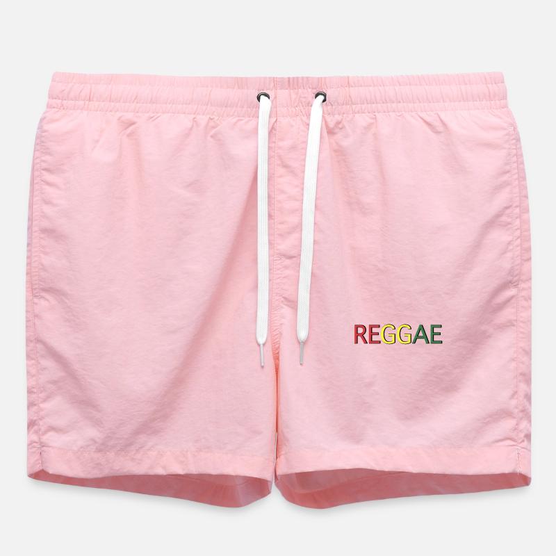 Lettrage des couleurs reggae - Short de bain - rose