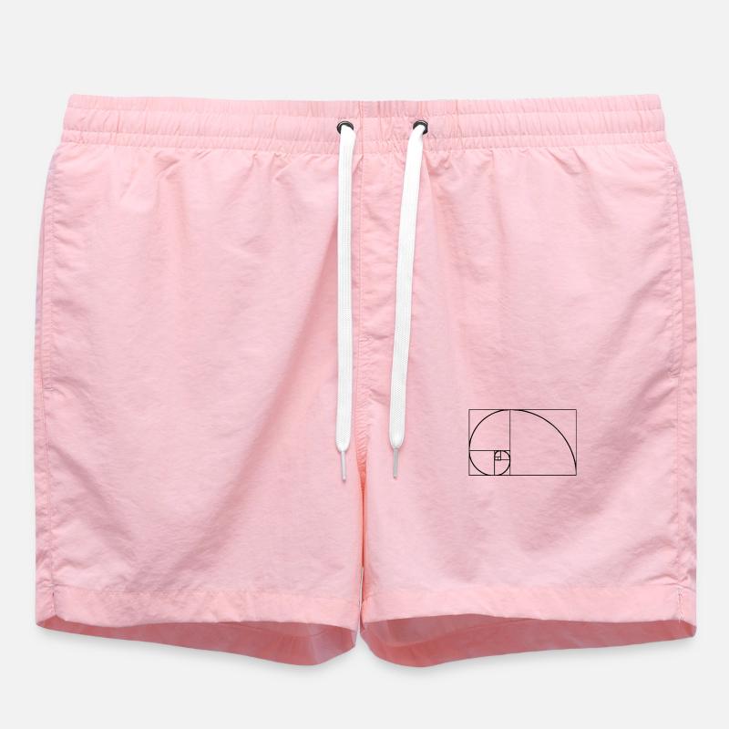 Tshirt Fibonacci - Short de bain - rose