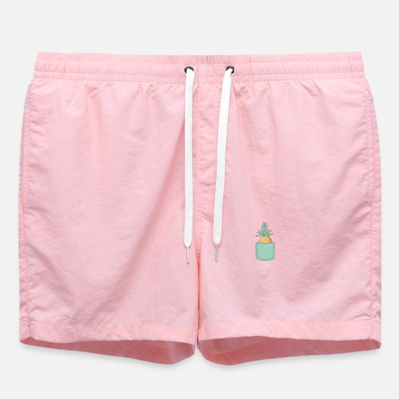 pocket pineapple - Swim Trunks - pink
